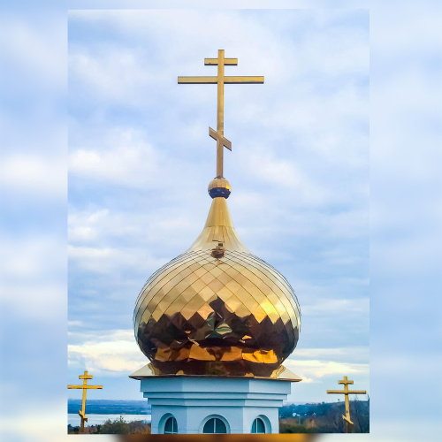 Купол церковный круглый, с покрытием "в шашку" фото 6