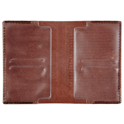 Обложка для военного билета с тиснением молитвы "Живый в помощи" (Псалом 90), кожа, 19х13 см фото 3