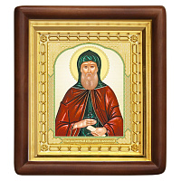 Икона благоверного князя Даниила Московского, 18х20 см, деревянный киот