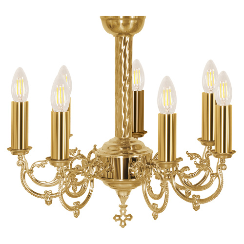 Паникадило малое на 7 свечей, диаметр 50 см, высота 45 см фото 3 Паникадило малое на 7 свечей, диаметр 50 см, высота 45 см фото 3