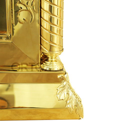 Облачение на престол "Золотые своды", литье, чеканка, высота 105 см фото 2