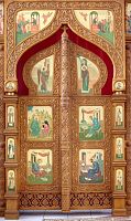 Царские врата иконостаса Феодоровской церкви, с. Старое Бобренево