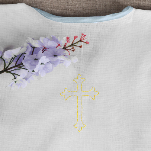 Рубашка для крещения, размер единый, бязь, цвет в ассортименте фото 5