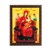 Алмазная мозаика "Икона Божией Матери "Всецарица" на подрамнике, 27х33 см
