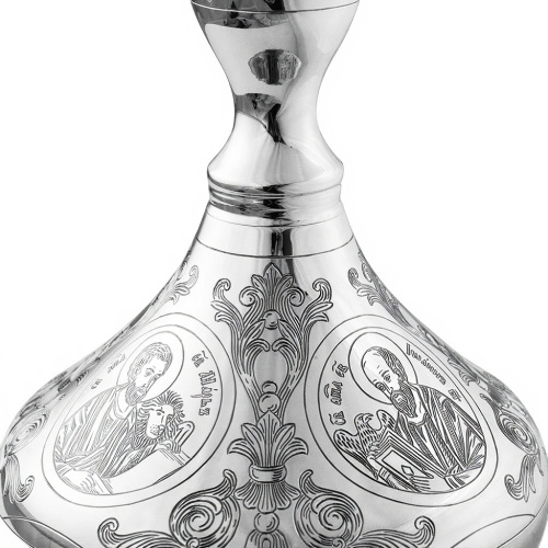 Потир серебряный, ручная гравировка и оксидирование фото 3