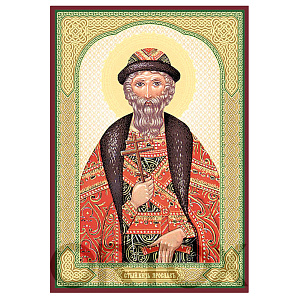 Икона благоверного князя Ярослава Мудрого, МДФ, 6х9 см (6х9 см)