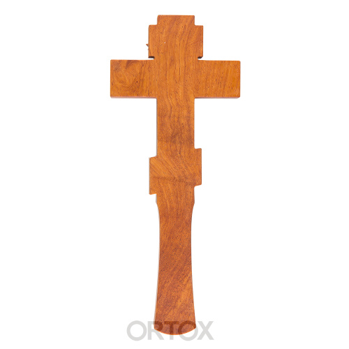 Крест напрестольный деревянный резной, 9,5х23,5 см фото 2
