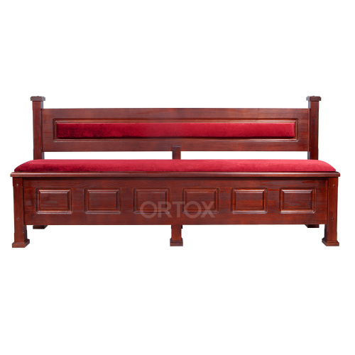 Скамья-сундук ʺМакарьевскаяʺ тёмная, 200х45х90 см фото 4