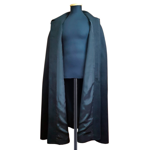 Пальто-накидка монашеская, черный кашемир фото 2