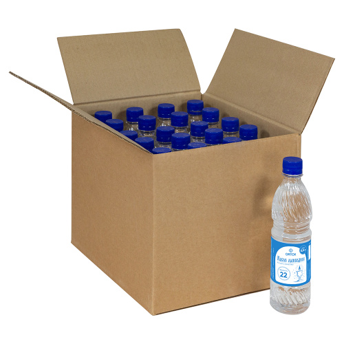 Масло лампадное вазелиновое "ORTOX", 0,5 л (вязкость 22), упаковка 20 шт. фото 2