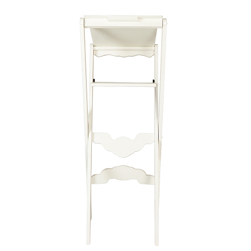 Аналой раскладной "Суздальский" белый с золотом (поталь), с полкой, высота 123 см фото 4