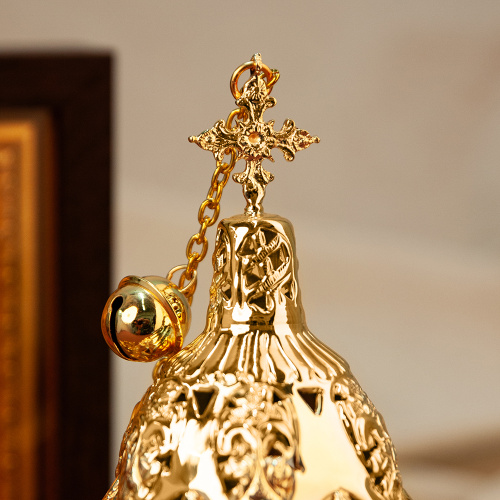 Кадило № 41, латунь, покрытие под золото, 13,5х28 см фото 6 Кадило № 41, латунь, покрытие под золото, 13,5х28 см фото 6