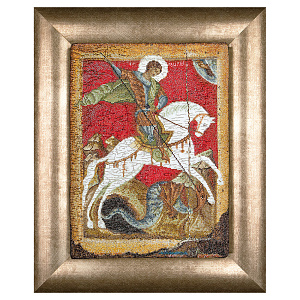 Набор для вышивания крестом "Икона великомученика Георгия Победоносца", 22х34 см (счетный крест)