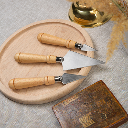 Копия с деревянными ручками, набор из 3 штук: малое, среднее и большое фото 4
