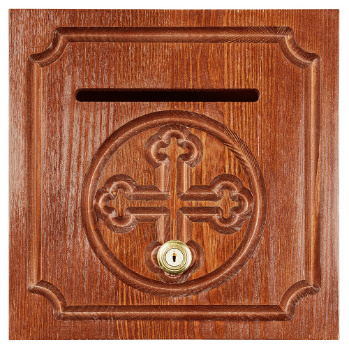 Ящик для пожертвований "Макарьевский" светлый, 25х25х80 см фото 6