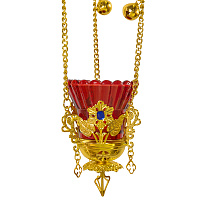 Лампада подвесная, цинковый сплав, 10х12 см, №2, У 55-0011