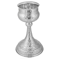 Потир № 31 на 1 л, латунь, нержавеющая сталь, никелирование, 21х36,2 см