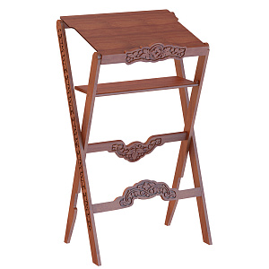 Аналой раскладной "Суздальский", цвет "кипарис", с полкой, 70х44х123 см (сосна)