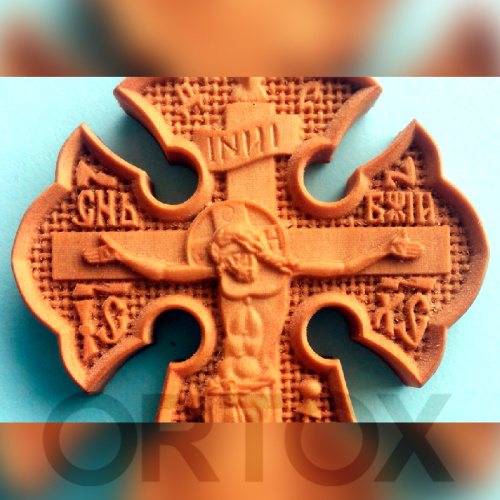 Крест параманный деревянный, груша, 5х8,5 см фото 7