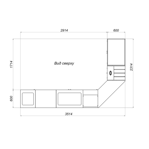 Свечная лавка "Самарская". Компоновка №1, цвет "ноче экко" фото 9
