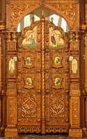 Царские врата иконостаса храма свт. Николая в Китай-городе, г. Москва.