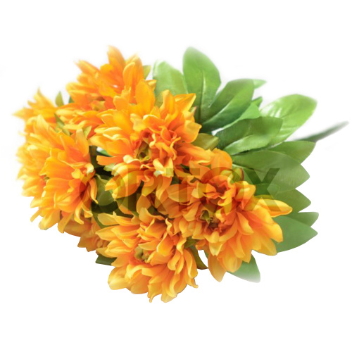 Цветы искусственные "Букет георгинов", цвета в ассортименте фото 5