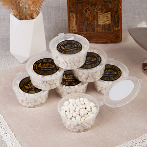 Ладан греческий праздничный, 7 шт. по 50 г (Восточный букет, Миро, Воскресение, Черный виноград, Византия, Пасхалия, Царский) (ладан для дома микс)