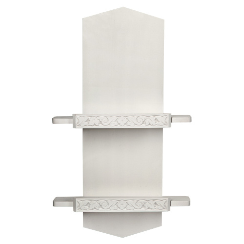 Полка для икон "Суздальская" прямая, цвет белый, 2 яруса фото 2