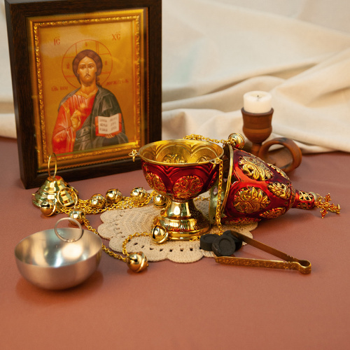 Кадило № 39, латунь, 13,5х28 см фото 3