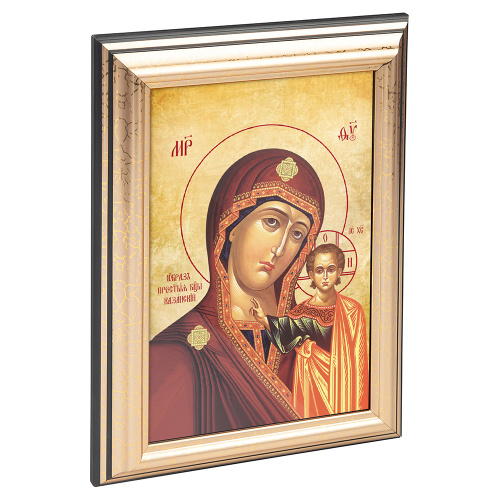 Икона Божией Матери "Казанская" в пластиковой рамке, 13х1,5х18 см Икона Божией Матери "Казанская" в пластиковой рамке, 13х1,5х18 см