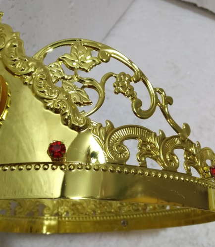 Венцы венчальные, пара, с камнями, высота 10 см, №2, У 55-0341 фото 4