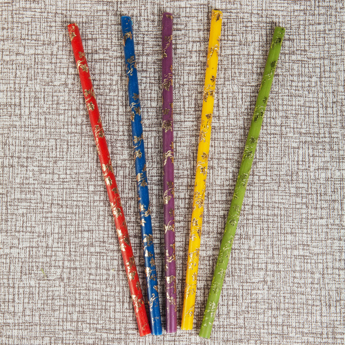 Свечи золоченые "Лоза", разноцветные, 25 шт. фото 5 Свечи золоченые "Лоза", разноцветные, 25 шт. фото 5