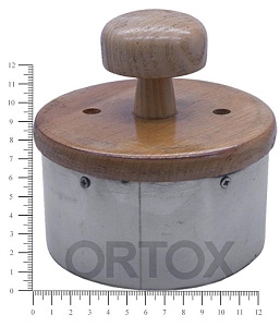 Нарезка для просфор, Ø 120 мм (дерево, пищевая нерж. сталь)