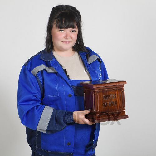 Ящик для пожертвований настольный "Макарьевский" темный, 15х10х15 см фото 14