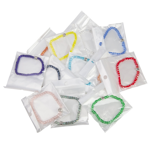 Браслет из стеклянных бусин с крестиком (упаковка 12 шт.) фото 4 Браслет из стеклянных бусин с крестиком (упаковка 12 шт.) фото 4