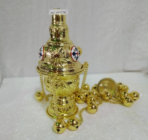 Кадило, цинковый сплав, эмаль, 11х26 см, №4, У 55-0169 фото 2