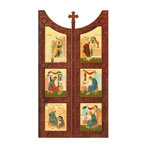 Царские врата для "Суздальского" иконостаса, цвет "кипарис"