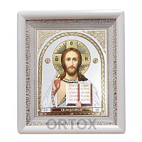 Икона Спасителя, 21х24 см, прямая багетная рамка
