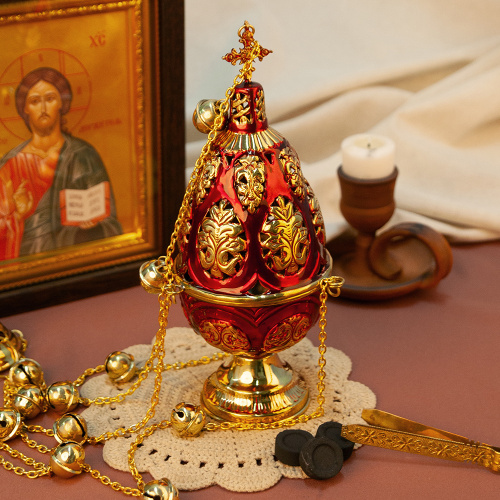 Кадило № 39, латунь, 13,5х28 см фото 2