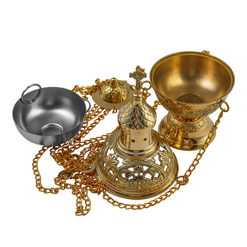 Кадило № 33, латунь, 13,4х27 см фото 5 Кадило № 33, латунь, 13,4х27 см фото 5