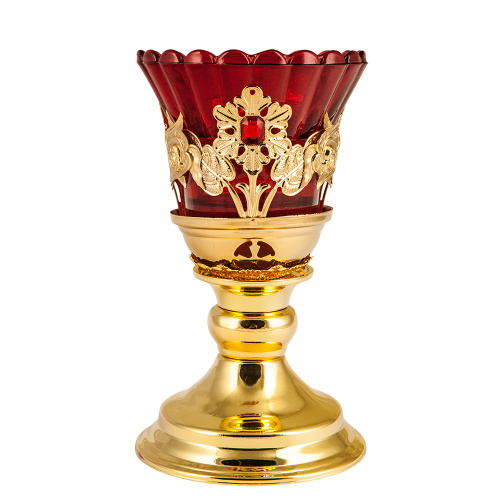 Лампада настольная, цинковый сплав, 9х14 см, №3, У 55-0013