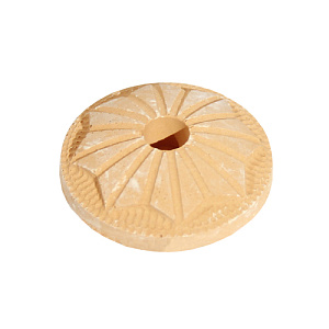 Подставка под кадильные свечи гипсовая, Ø 4 см (светло-коричневая)