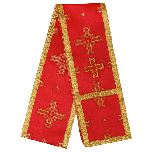 Закладка для Евангелия, шелк "Святительский", с золотом, вышитая, 160х12,5 см фото 2