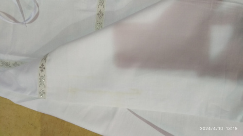 Рубашка для крещения мужская белая из плотной бязи, размер 54, У-1162 фото 3