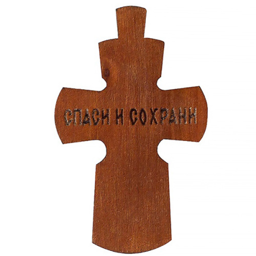 Нательный крестик деревянный с распятием из мельхиора в серебрении, 2,5х4 см фото 2 Нательный крестик деревянный с распятием из мельхиора в серебрении, 2,5х4 см фото 2