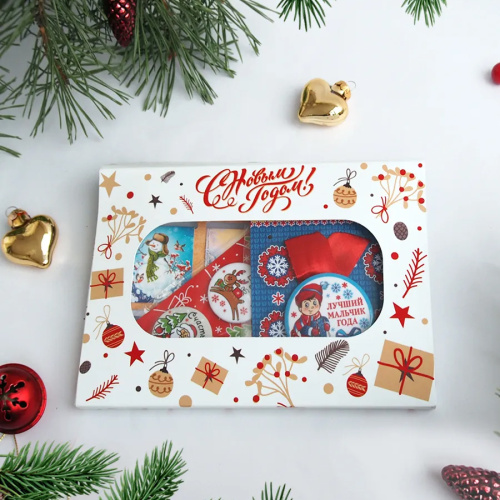 Подарочный набор сувениров "С Новым Годом!", для мальчика фото 3 Подарочный набор сувениров "С Новым Годом!", для мальчика фото 3