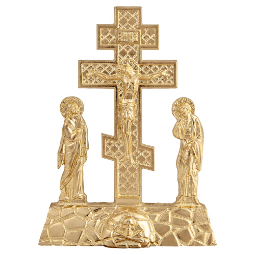 Крест-голгофа на жертвенник с предстоящими, 20х3х27,5 см