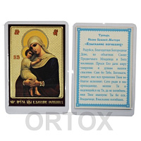 Икона Божией Матери "Взыскание погибших", 6х8 см, ламинированная, У-0743