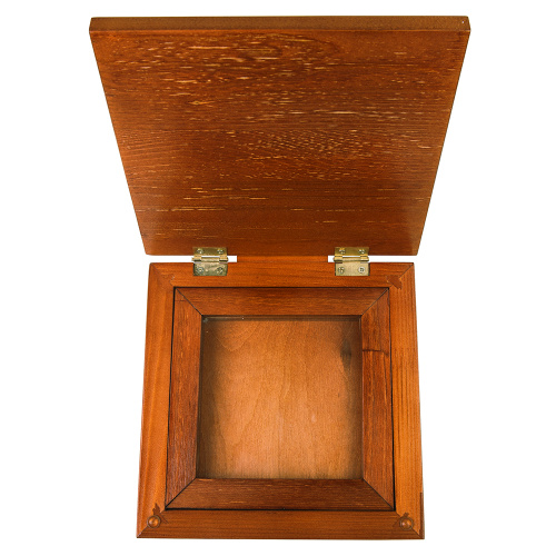 Ковчег для мощей, цвет "кипарис", без резьбы, 18х18х7 см фото 2