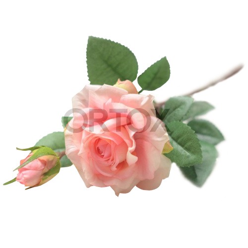 Цветы искусственные "Ветка розы" №1, цвета в ассортименте фото 7